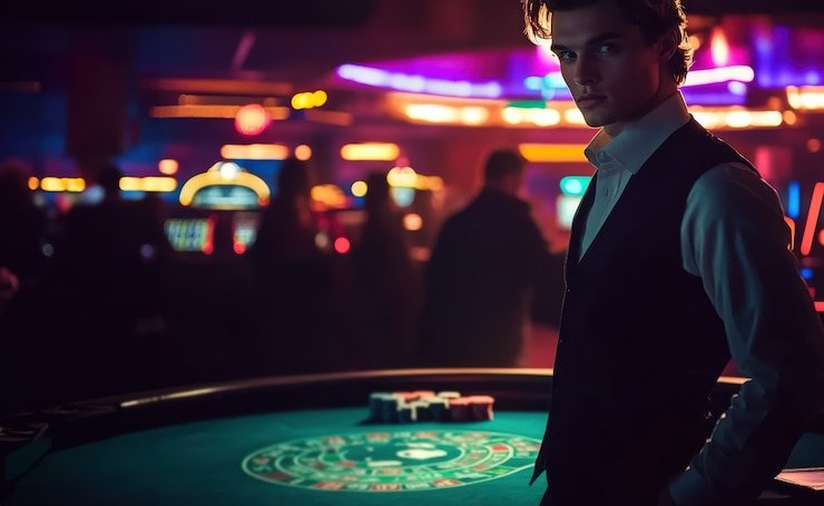 American Roulette wheel spin and live dealer interface